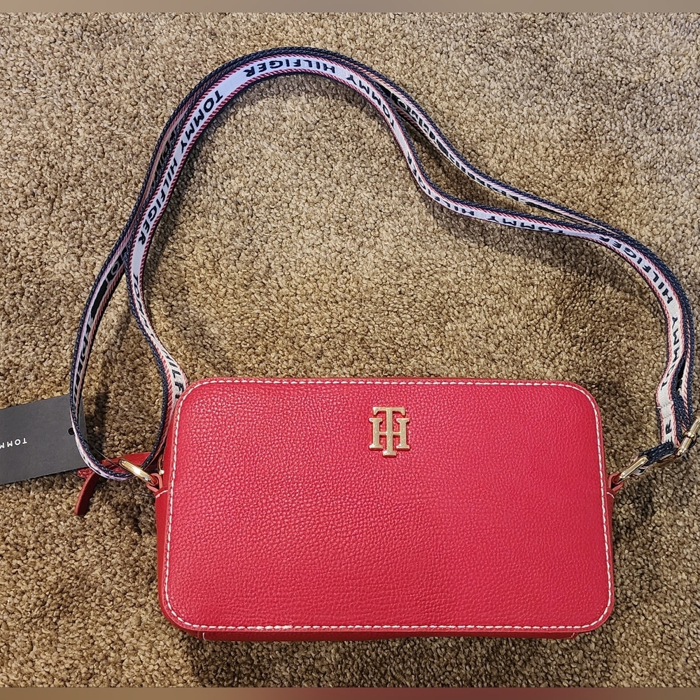 Tommy Hilfiger Bold Red Crossbody Bag